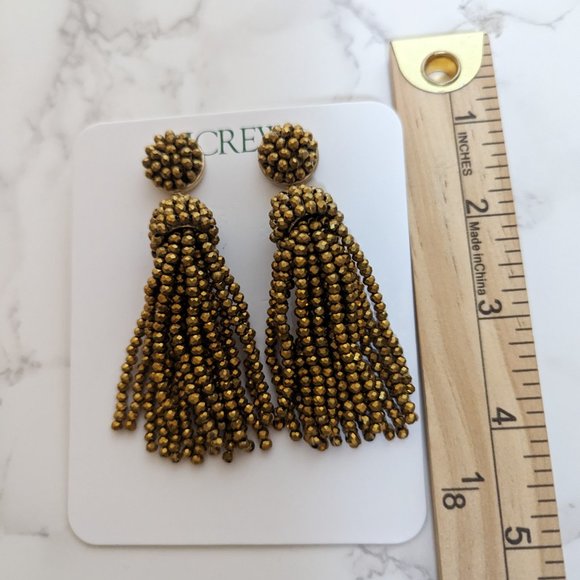 J.Crew Faceted Tassel Earrings - Picture 6 of 6